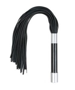 Lange flogger met metalen handvat