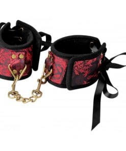Red Velvet Bondage Set 5-Delig - Afbeelding 3