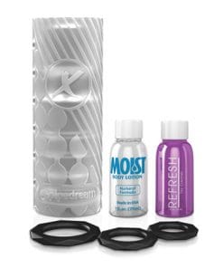 EZ Grip Stroker Masturbator Set - Transparant