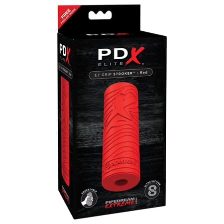 EZ Grip Stroker Masturbator Set - Rood - Afbeelding 4