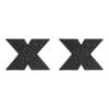 Flash Cross Tepelstickers - Zwart