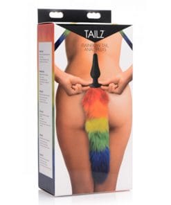 Rainbow Staart Buttplug - Afbeelding 5