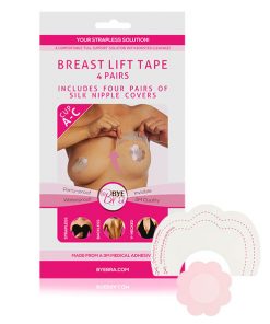 Bye Bra - Breast Lift & Zijden Tepel Covers A-C Huidskleur 4 Paar