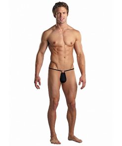 G-String w/Front Ring - Zwart - Afbeelding 3