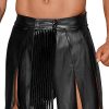 Leather gladiator skirt - Black