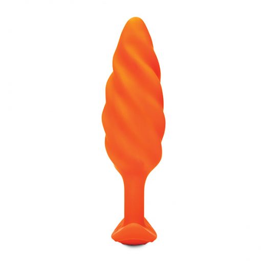 B-Vibe - Swirl Texture Plug Oranje