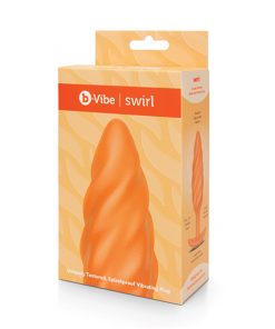 B-Vibe - Swirl Texture Plug Oranje