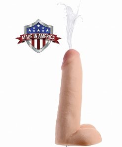 8 Inch Realistic Dual Density Squirting Dildo - Flesh - Afbeelding 3