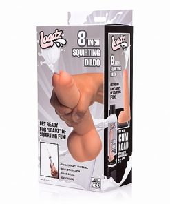 8 Inch Realistic Dual Density Squirting Dildo - Flesh - Afbeelding 7