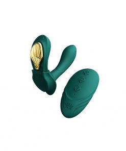 ZALO - Aya - Draagbare Vibrator met Afstandsbediening - Groen