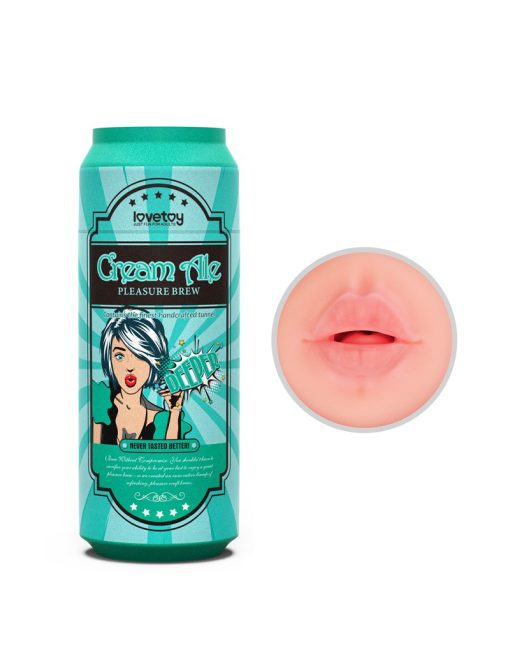 LoveToy - Pleasure Brew Cream Ale Mouth Masturbator - Groen & Nude