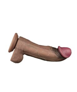 LoveToy - Dubbellaagse siliconen dildo XXL 28 cm - Afbeelding 7