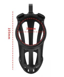 Rimba Toys - P-Cage PC02 - Peniskooi Maat L - Zwart - Afbeelding 5