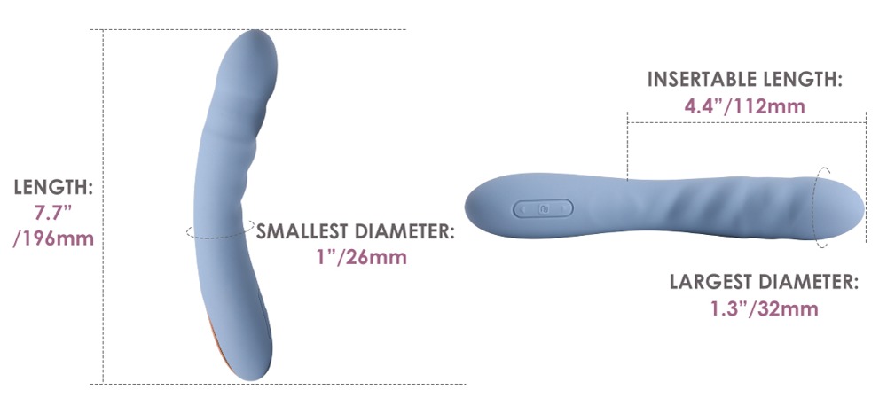 Svakom - Ava Neo Interactive Thrusting Vibrator Blue - Afbeelding 8