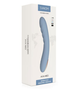Svakom - Ava Neo Interactive Thrusting Vibrator Blue - Afbeelding 10