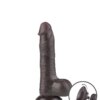 LoveToy - Schuifhuid dildo 20 cm (Ø 3,9 cm) - Zwart