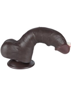 LoveToy - Schuifhuid dildo 20 cm - Zwart - Afbeelding 9