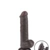 LoveToy - Glijdende Huid Dildo 20,8 cm (Ø 4 cm) - Zwart