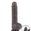 LoveToy - Schuifhuid dildo 24 cm (Ø 4,3 cm) - Zwart