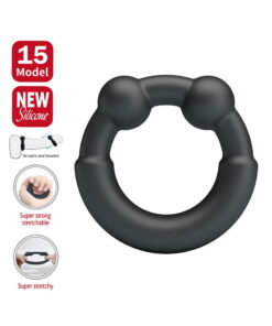 crazy bull meco cock ring model 15 zwart