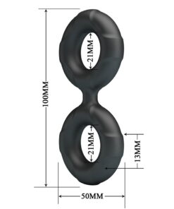 crazy bull radwan cock ring model 19 zwart
