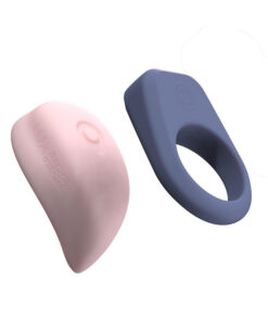 luxus interactieve seksspeeltjes voor koppels, bestuurbaar via app roze/blauw