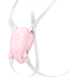 luxus wearable harness transparant/roze